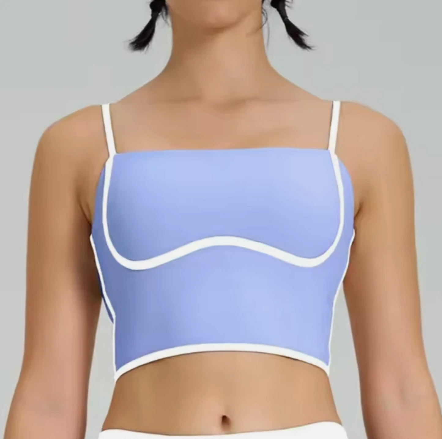 Womens Athletic Skirt And Crop Top Yoga Track Suite