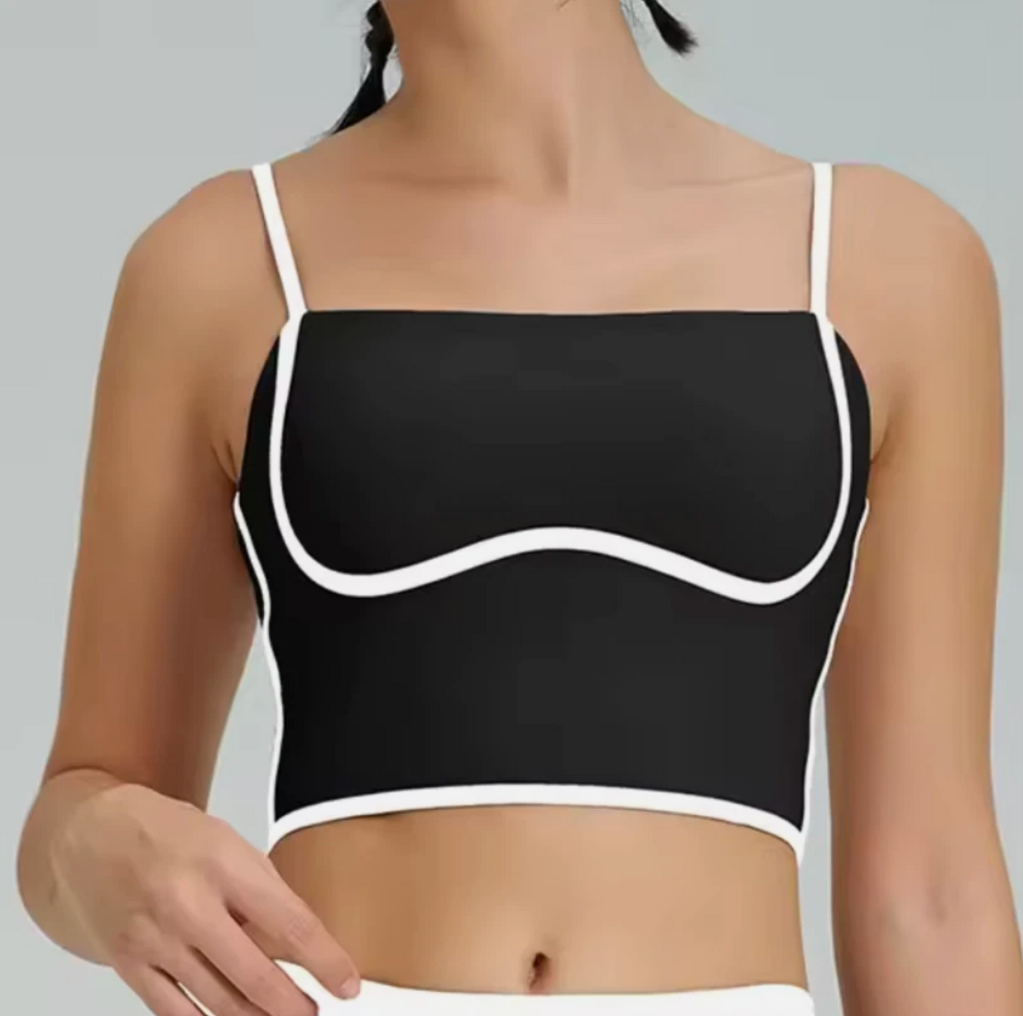 Womens Athletic Skirt And Crop Top Yoga Track Suite