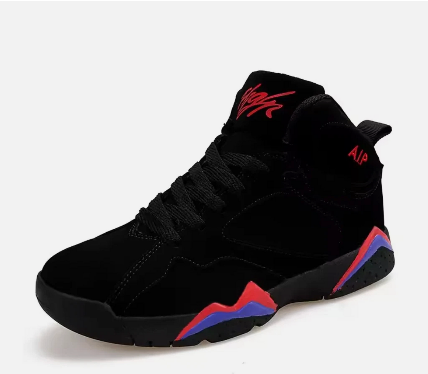 Mens Black Or White, Red Basketball 2019 Style Retro High Top Shoes