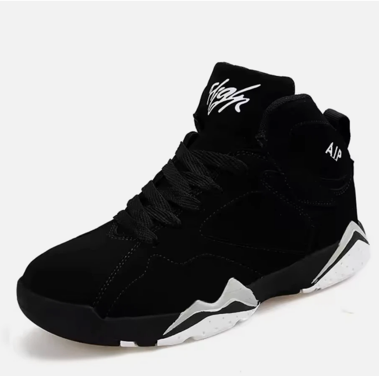 Mens Black Or White, Red Basketball 2019 Style Retro High Top Shoes