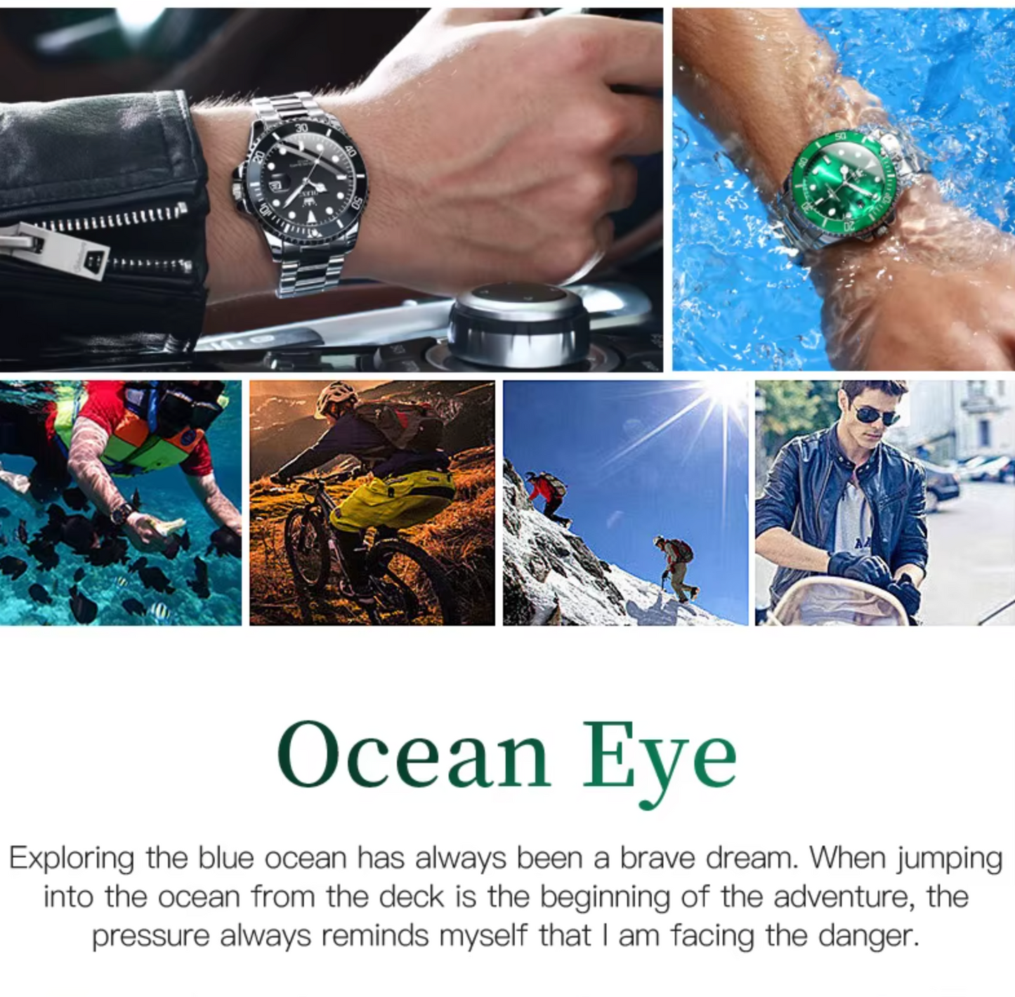 OLEVS Luxury Stainless Steel Band Quartz Watch Luminous & Deep Water Proof