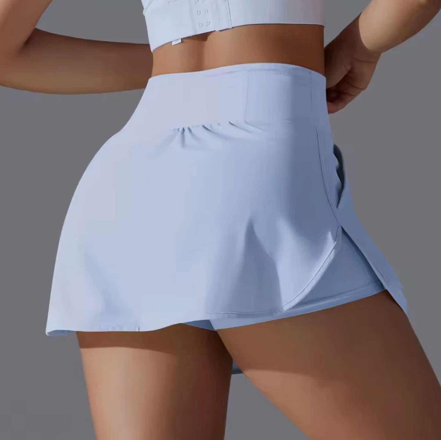 Woman's Athletic Yoga, Tennis Spandex Skirts With Inside Pocket