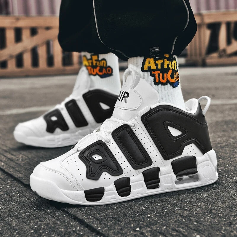 Mens AIR Cushioned High Top Basketball Shoes High Performance Style Sneakers