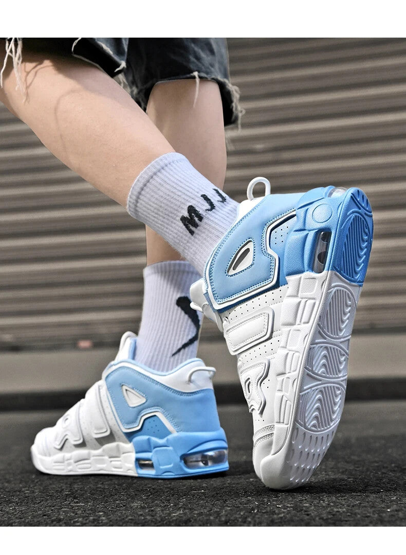 Mens AIR Cushioned High Top Basketball Shoes High Performance Style Sneakers