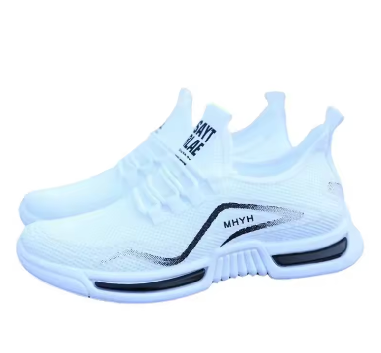 Unisex Tennis Running Shoes White Lace Up Foam Soul Light Weight Jogging Shoes