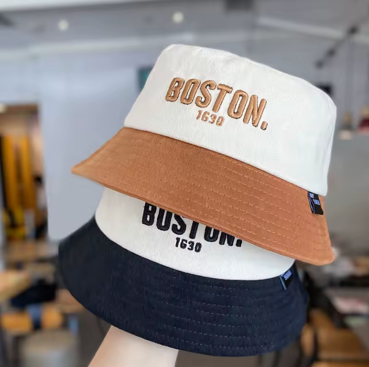 Boston Hat Bucket Unisex Round Brim Casual And Classic Style Bucket hat