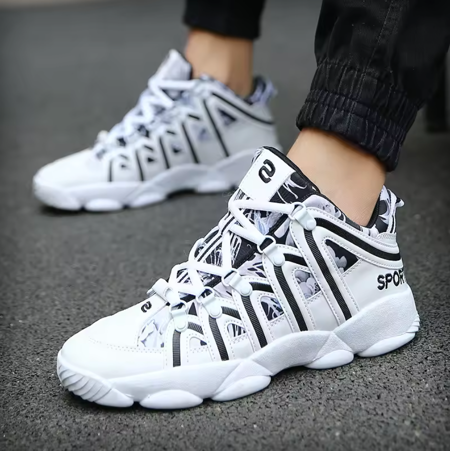 Mens Sport High Top 2018 Lycra Retro Basketball Shoes