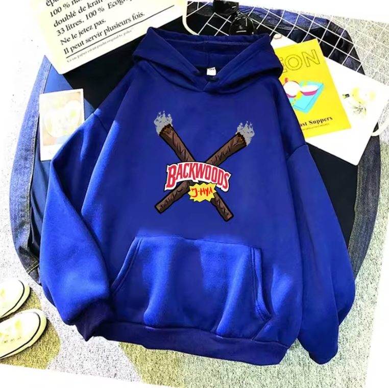 Unisex Hoodie Backwoods Natural Cigar Logo Warm Pullover Sweatshirt Hoodie