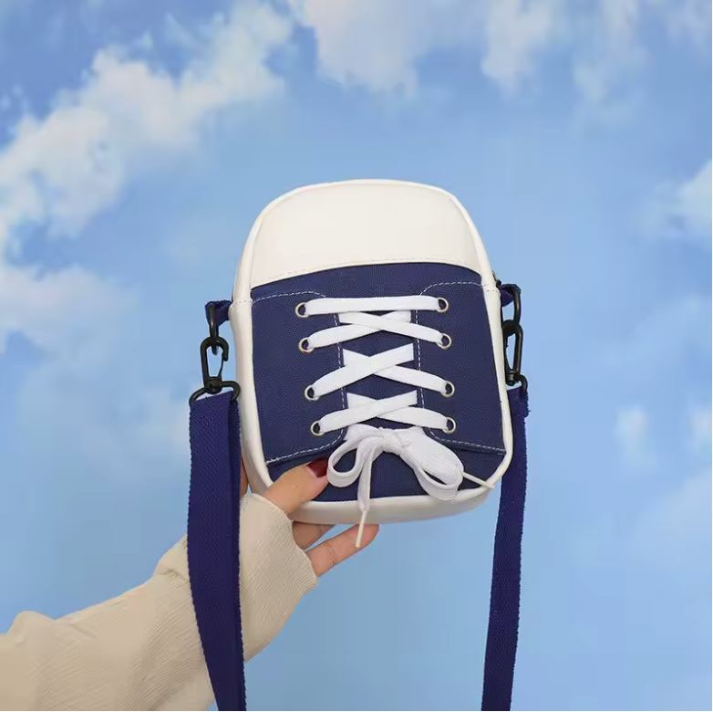 Unisex Book Bag Tennis Shoe Style Backpack Shoulder Bag