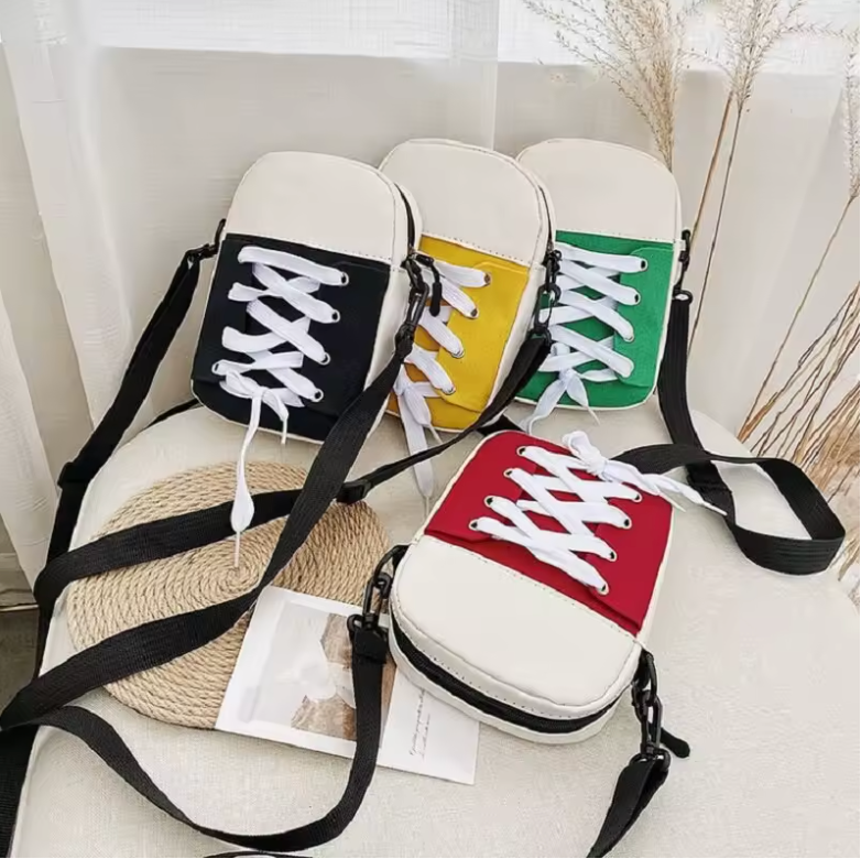 Unisex Book Bag Tennis Shoe Style Backpack Shoulder Bag