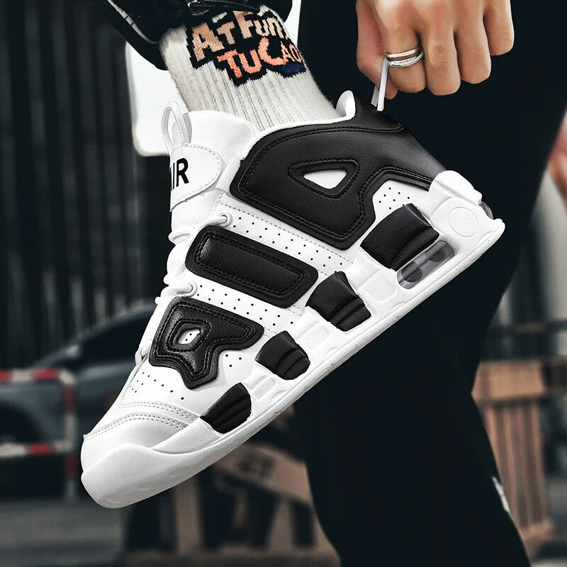 Mens AIR Cushioned High Top Basketball Shoes High Performance Style Sneakers