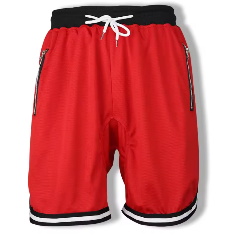 Mens Basketball Shorts Retro Style Athletic Mesh Premium Material Drawstring