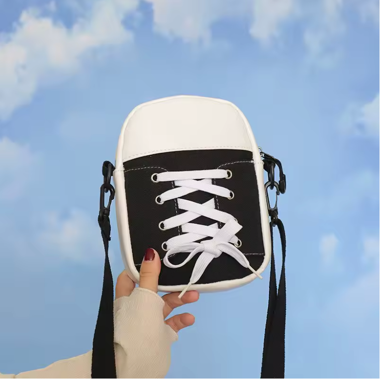 Unisex Book Bag Tennis Shoe Style Backpack Shoulder Bag