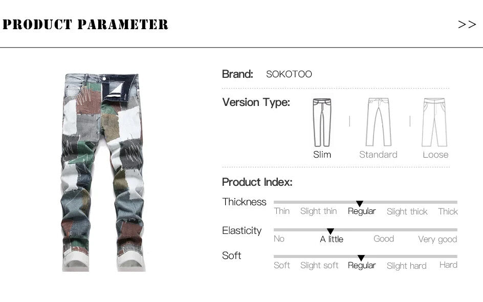 Mens Casual Multi Color Squar Pattern Classic Pants Slim Fit Luxury Style