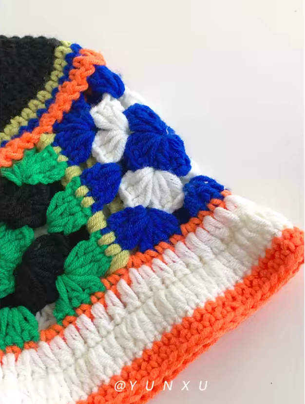 Old Fashioned Knitted Creative Colorful Designed All Season Womens Bucket Hat