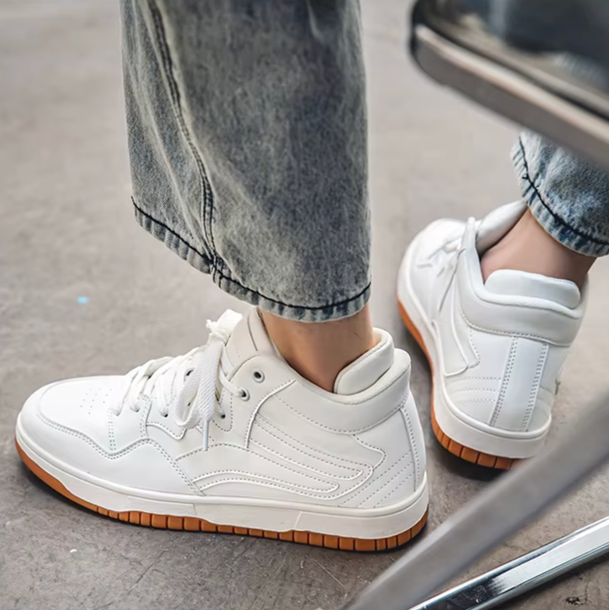 Mens Sneakers Lace Up Basketball, Court Casual Athletics Shoes