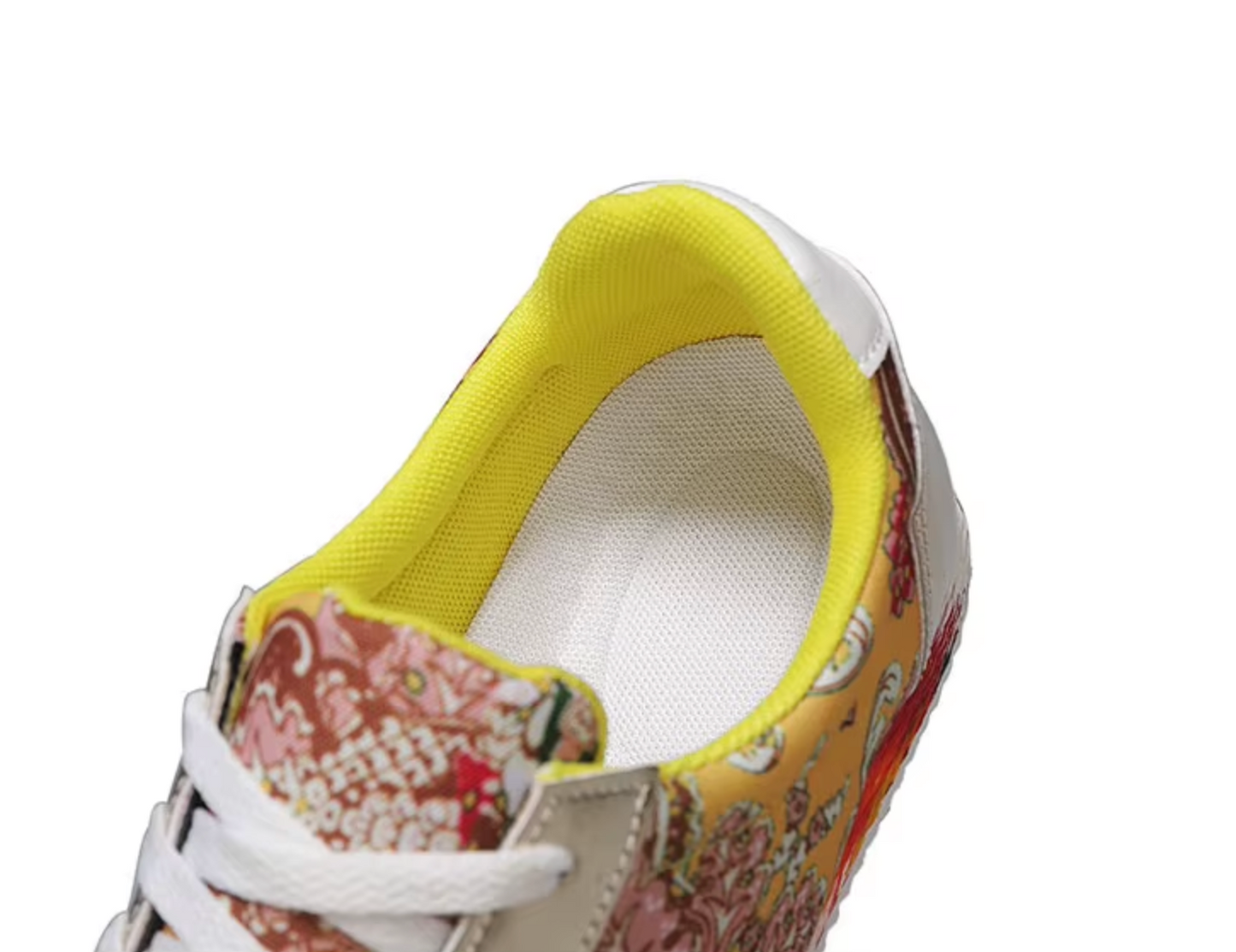 Unique Design Casual Floral Pattern Mens Flat Low Top Shoes