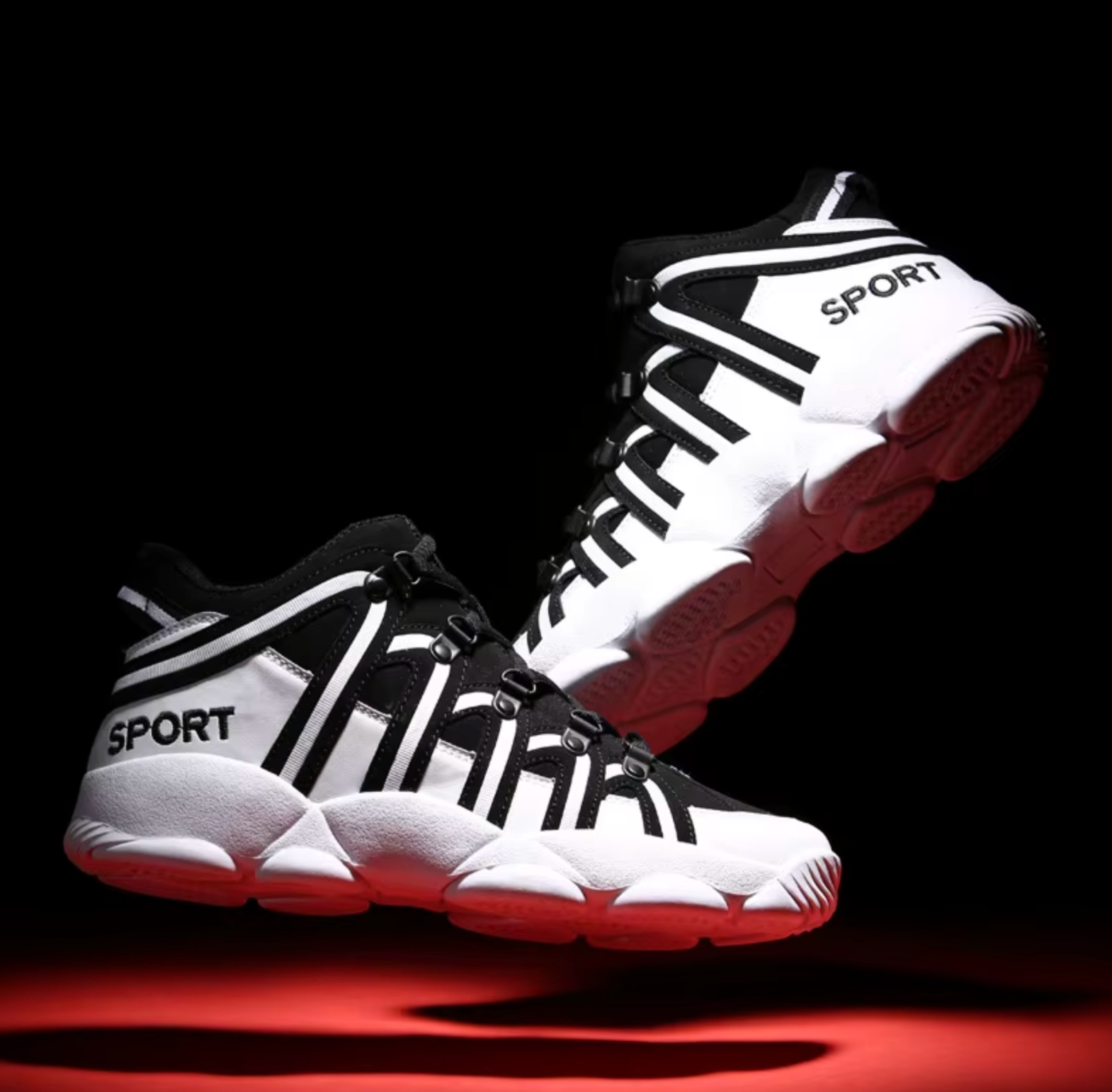 Mens Sport High Top 2018 Lycra Retro Basketball Shoes