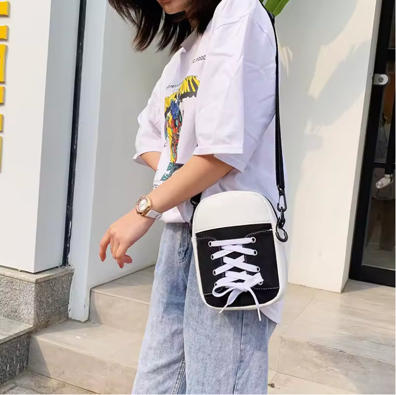 Unisex Book Bag Tennis Shoe Style Backpack Shoulder Bag