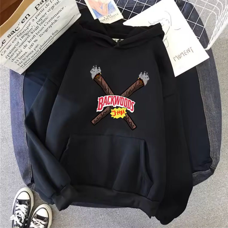 Unisex Hoodie Backwoods Natural Cigar Logo Warm Pullover Sweatshirt Hoodie