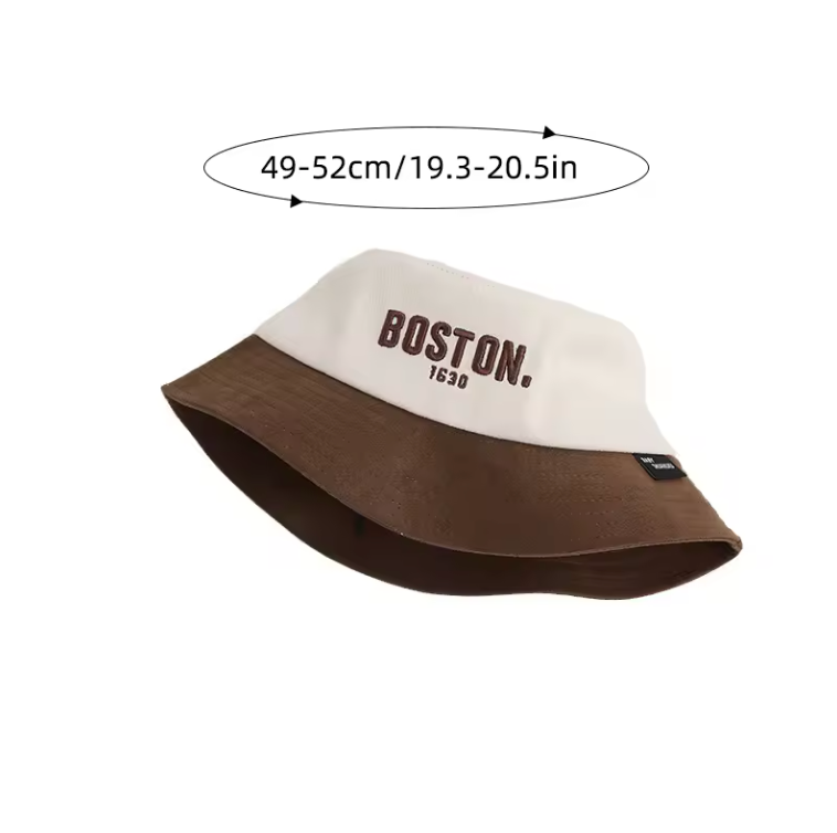 Boston Hat Bucket Unisex Round Brim Casual And Classic Style Bucket hat