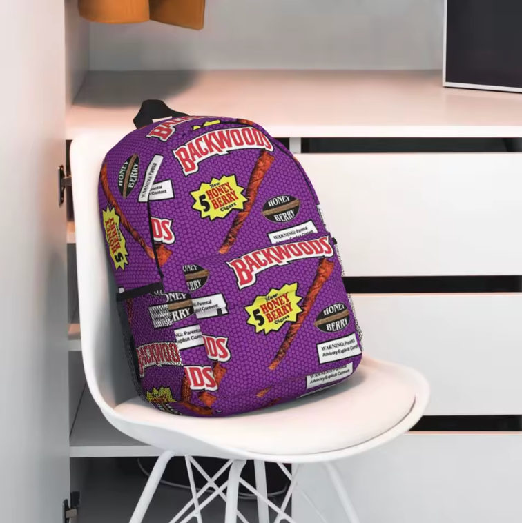 Backwoods Purple Backpack Day Travel Dual Strap Out Door Hustler Pack