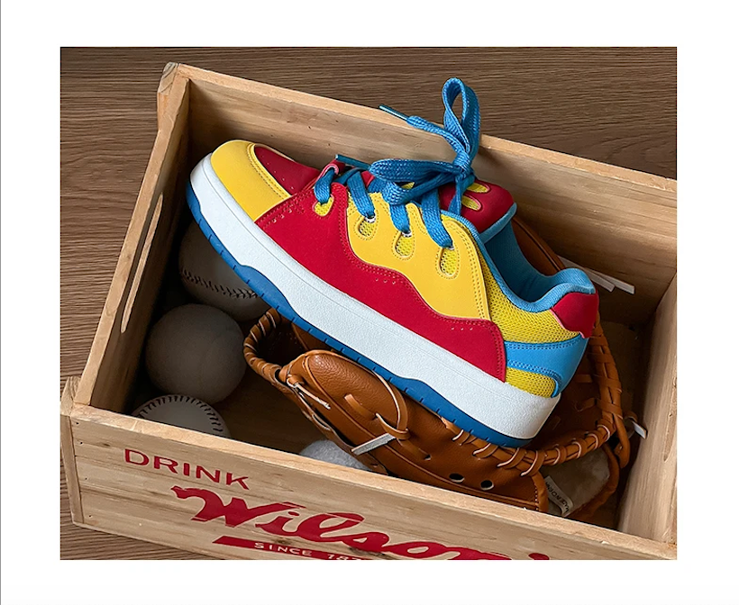 Trendy Dunk Style Casual Skate Fashion Colorful Mid Top Sneakers