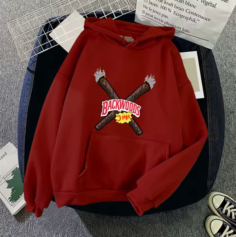 Unisex Hoodie Backwoods Natural Cigar Logo Warm Pullover Sweatshirt Hoodie