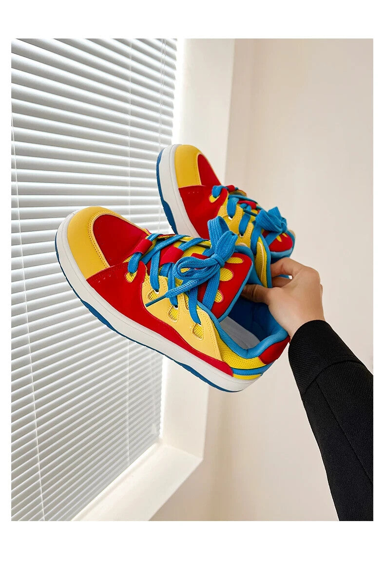 Trendy Dunk Style Casual Skate Fashion Colorful Mid Top Sneakers