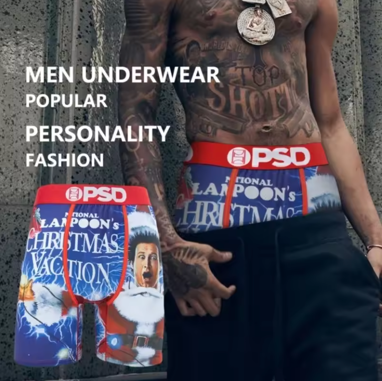 Mens PSD Monopoly Logo Design Spandex Boxer Breifs
