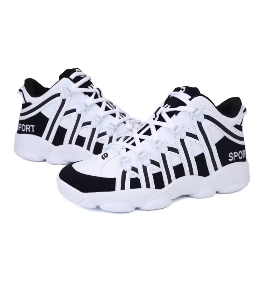 Mens Sport High Top 2018 Lycra Retro Basketball Shoes