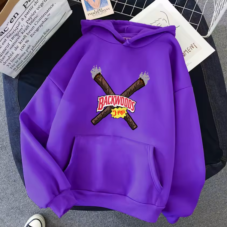 Unisex Hoodie Backwoods Natural Cigar Logo Warm Pullover Sweatshirt Hoodie