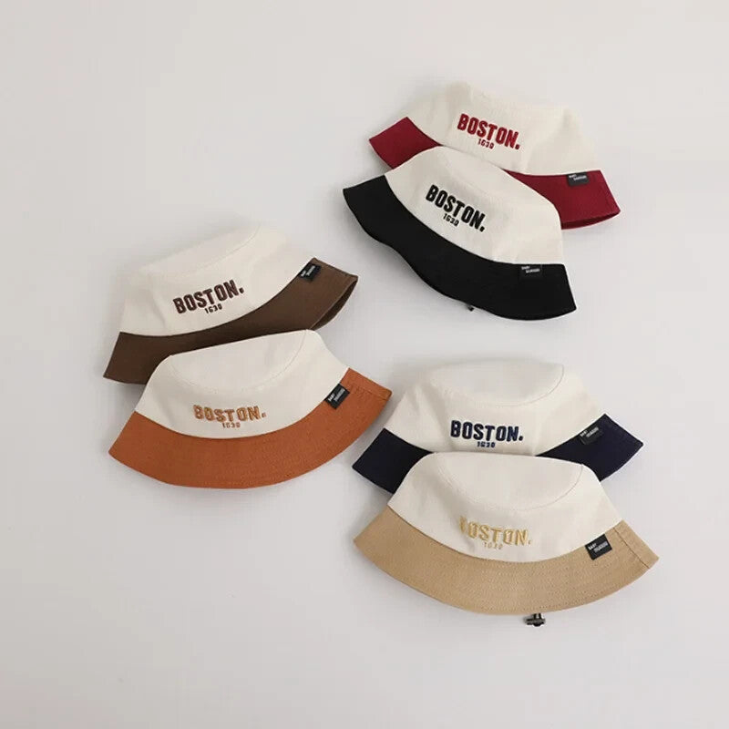 Boston Hat Bucket Unisex Round Brim Casual And Classic Style Bucket hat
