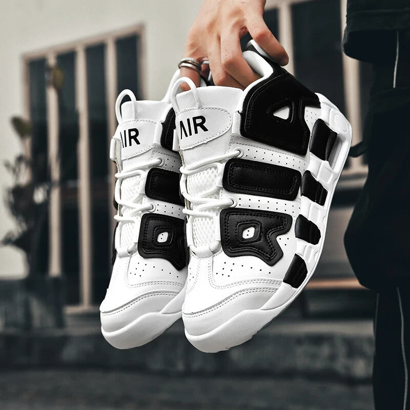 Mens AIR Cushioned High Top Basketball Shoes High Performance Style Sneakers