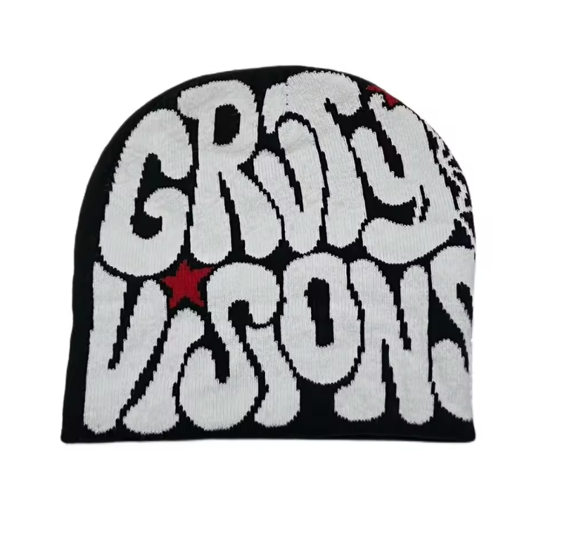 Spider Web Beanie Unisex All Season Trendy Fashion Bubble Letter Webbed Star Hat