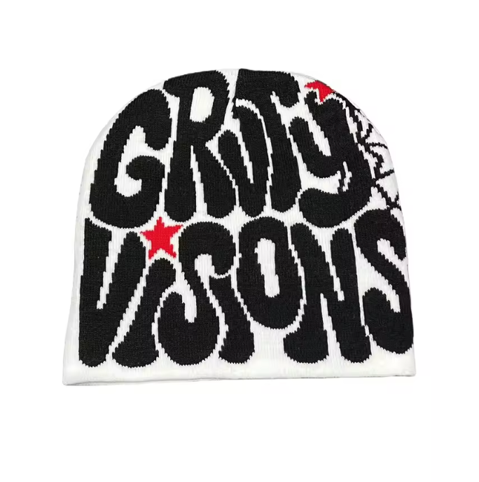 Spider Web Beanie Unisex All Season Trendy Fashion Bubble Letter Webbed Star Hat