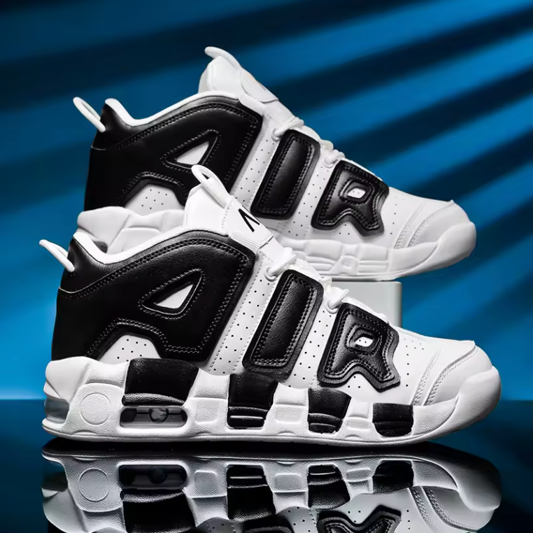 Mens AIR Cushioned High Top Basketball Shoes High Performance Style Sneakers