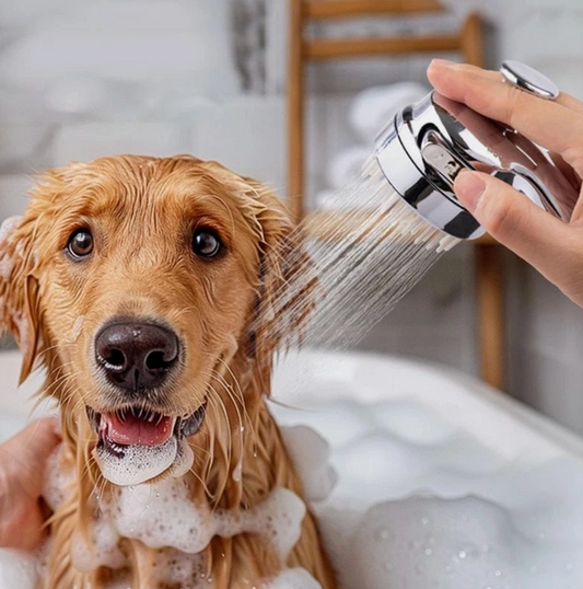 Dog Shower Attachment 2 In 1 Shower Hose For Dog Bathing Soft Silicone Comb