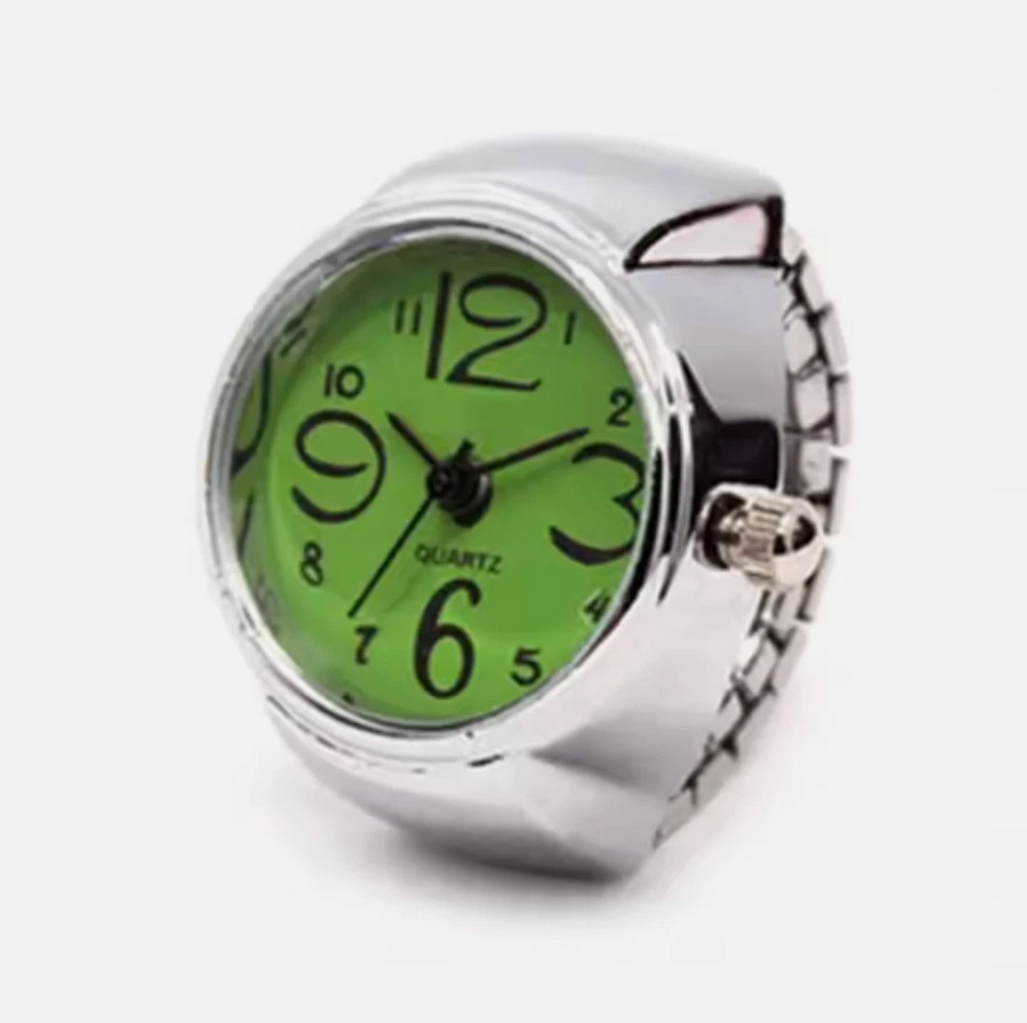 Men or Woman's Gold Ring Watch Time 8mm Band Width Gold