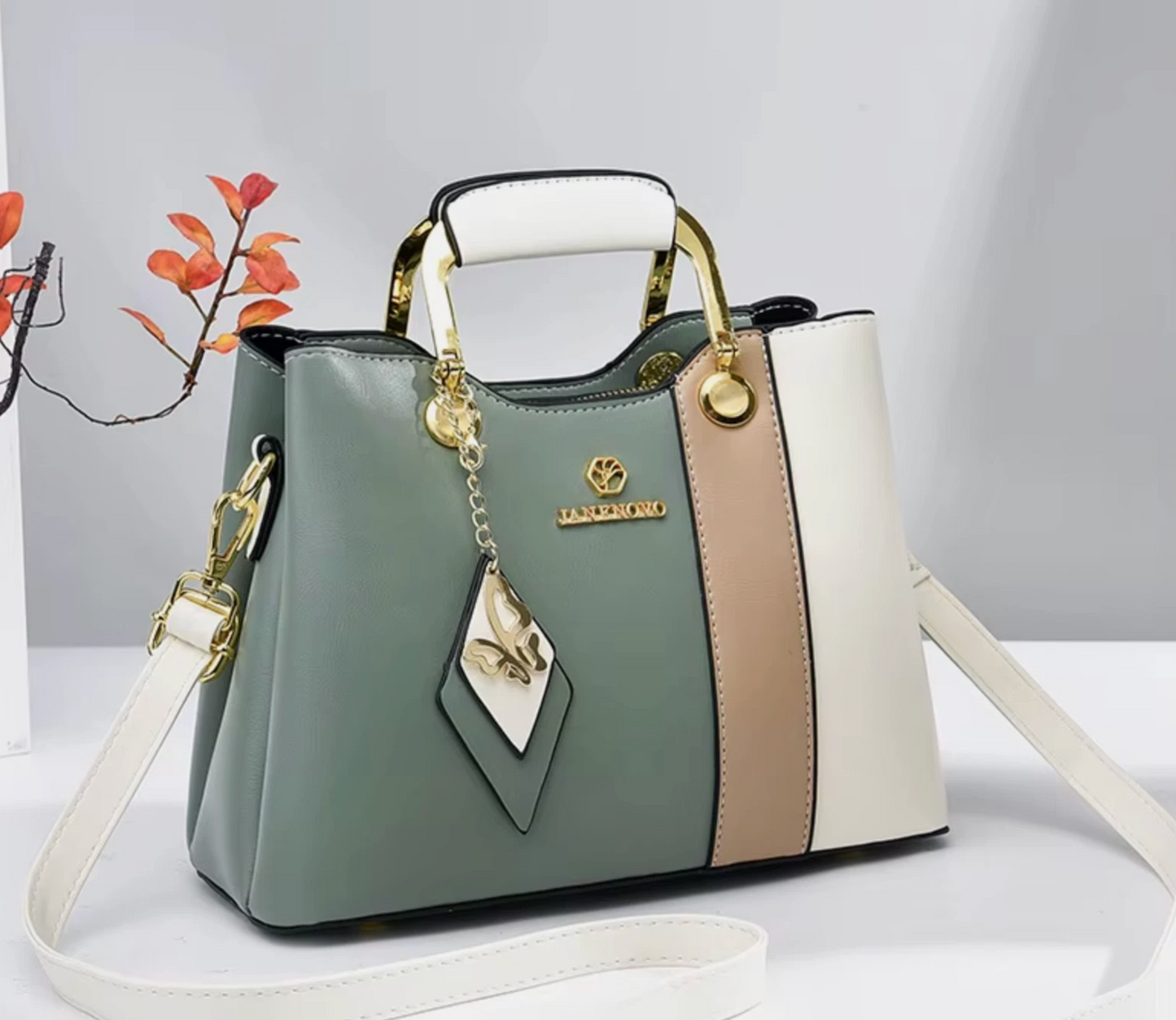 Brand New Woman's Luxury Crafted Handbag & Shoulder Strap Premium Bags