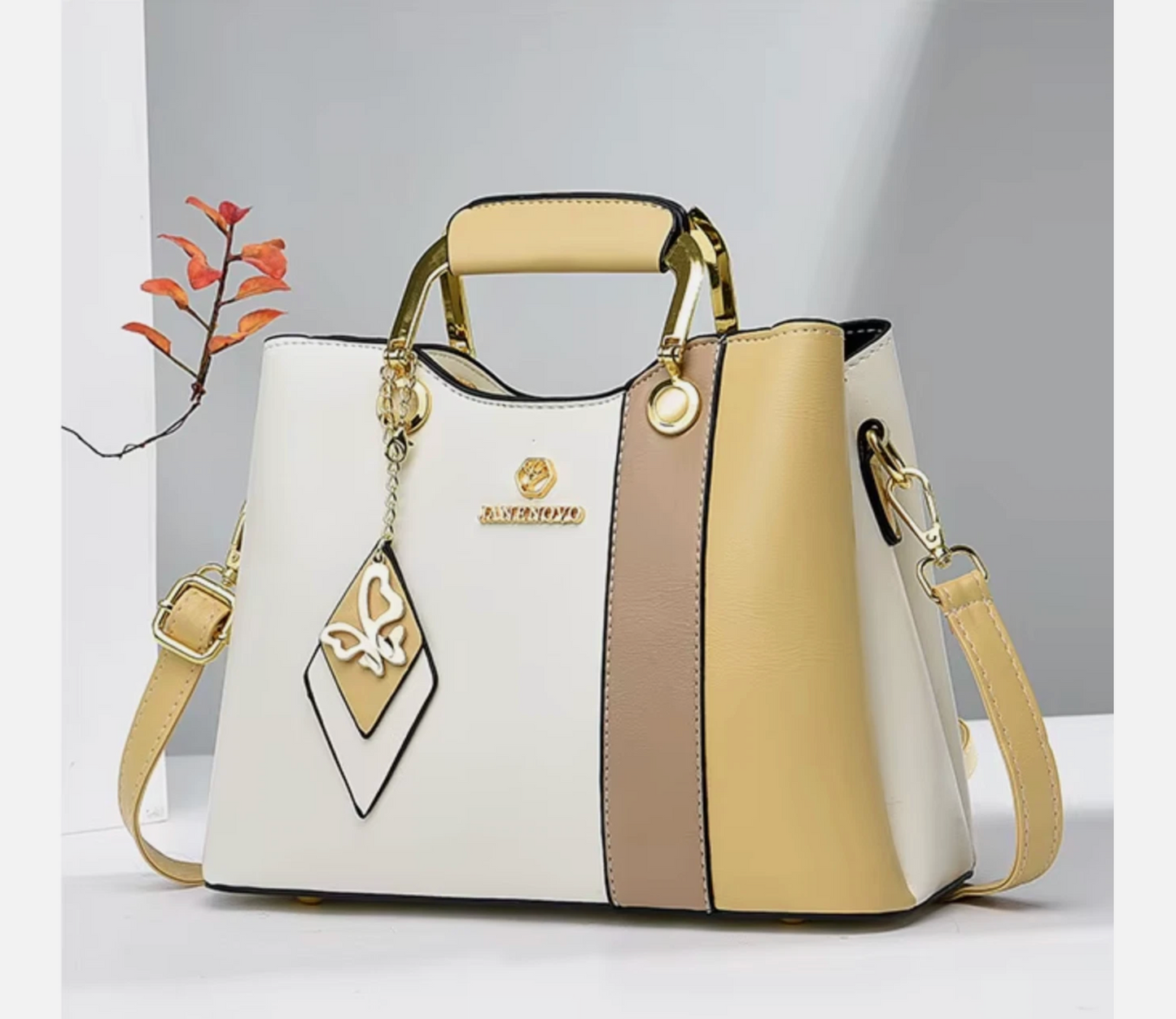 Brand New Woman's Luxury Crafted Handbag & Shoulder Strap Premium Bags