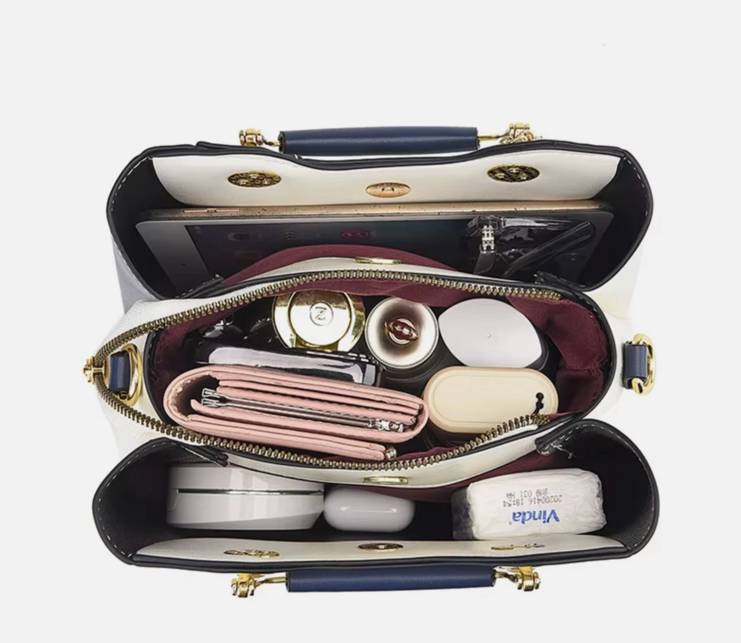Brand New Woman's Luxury Crafted Handbag & Shoulder Strap Premium Bags