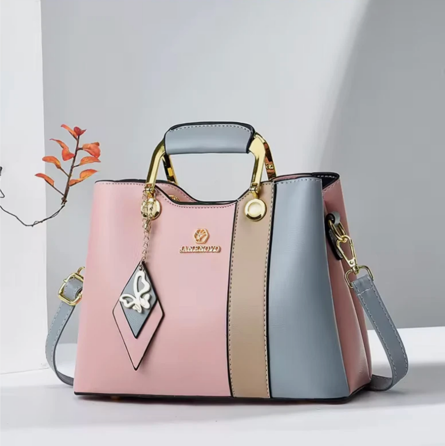 Brand New Woman's Luxury Crafted Handbag & Shoulder Strap Premium Bags