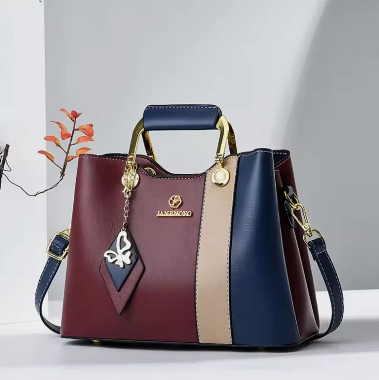 Brand New Woman's Luxury Crafted Handbag & Shoulder Strap Premium Bags