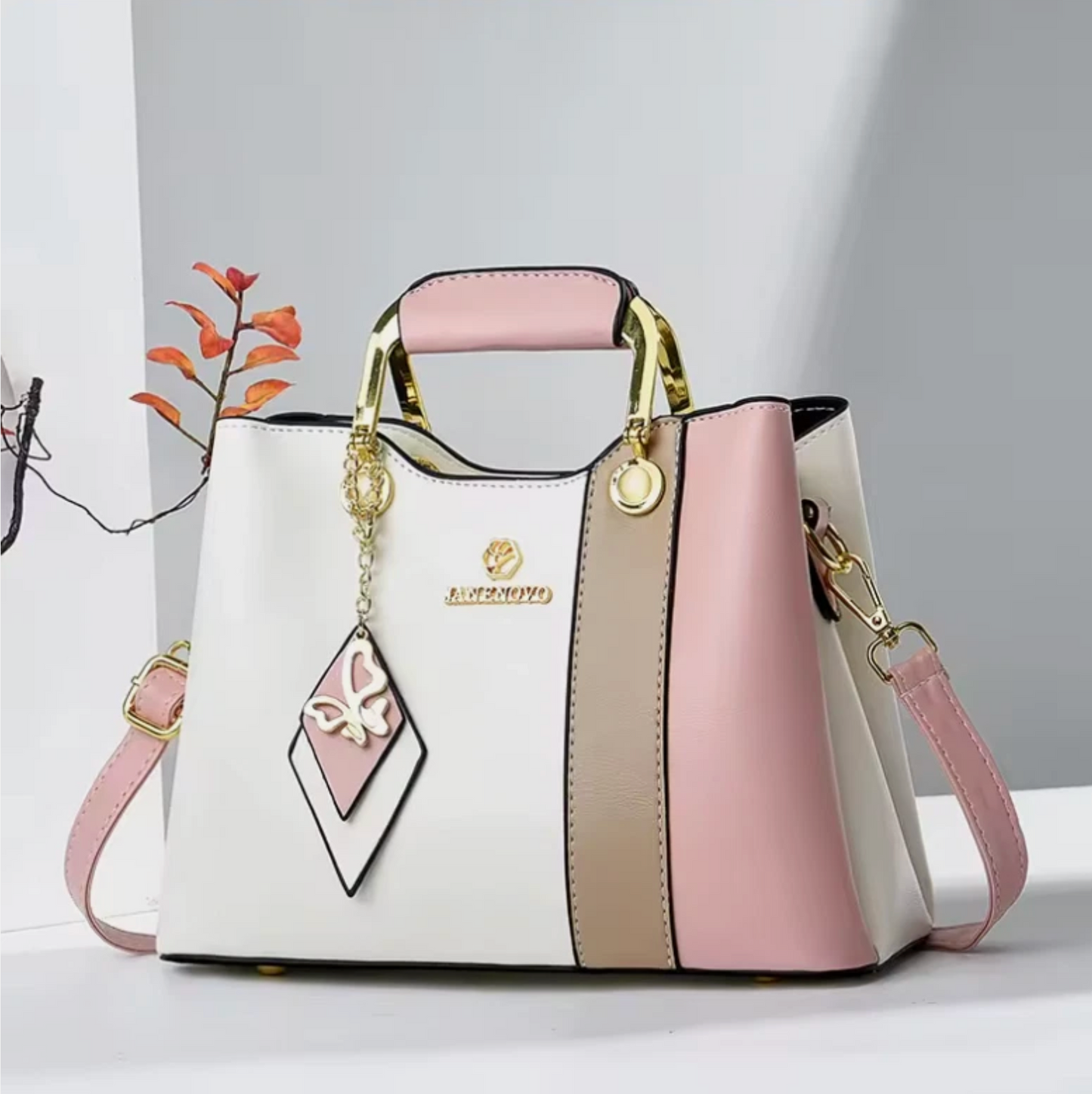 Brand New Woman's Luxury Crafted Handbag & Shoulder Strap Premium Bags