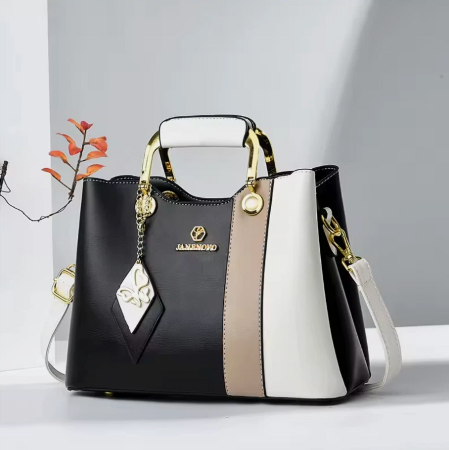 Brand New Woman's Luxury Crafted Handbag & Shoulder Strap Premium Bags
