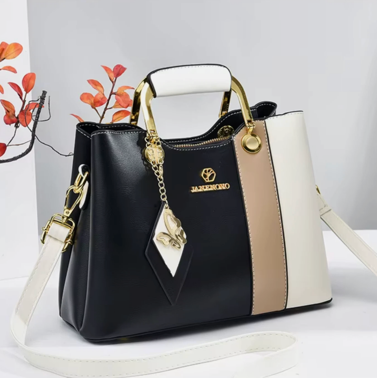Brand New Woman's Luxury Crafted Handbag & Shoulder Strap Premium Bags