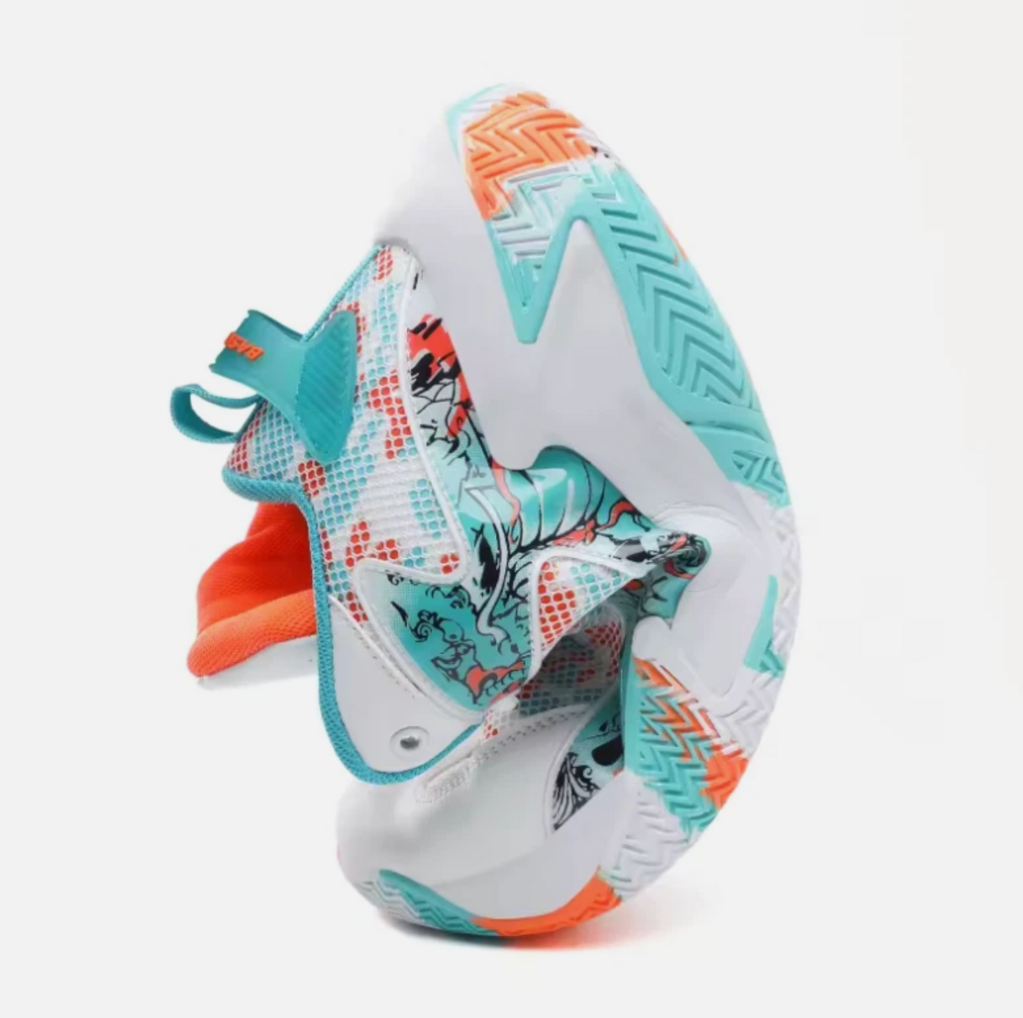 Mens Hemmyi Multi Color Blue & Turquoise Super Grip Basketball Shoes In/Outdoor