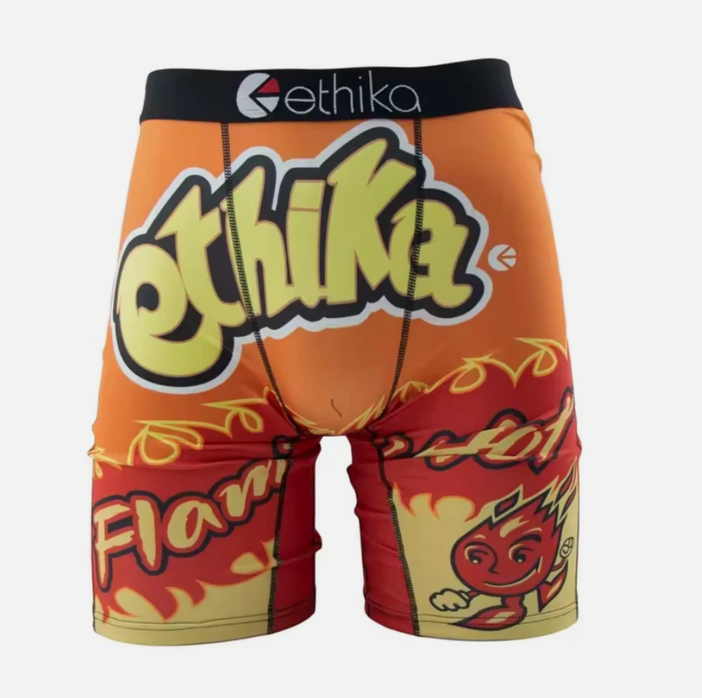 3pc Ethika Mens Backwood, Flaming Cheeto Boxer Briefs 1-3 Pack