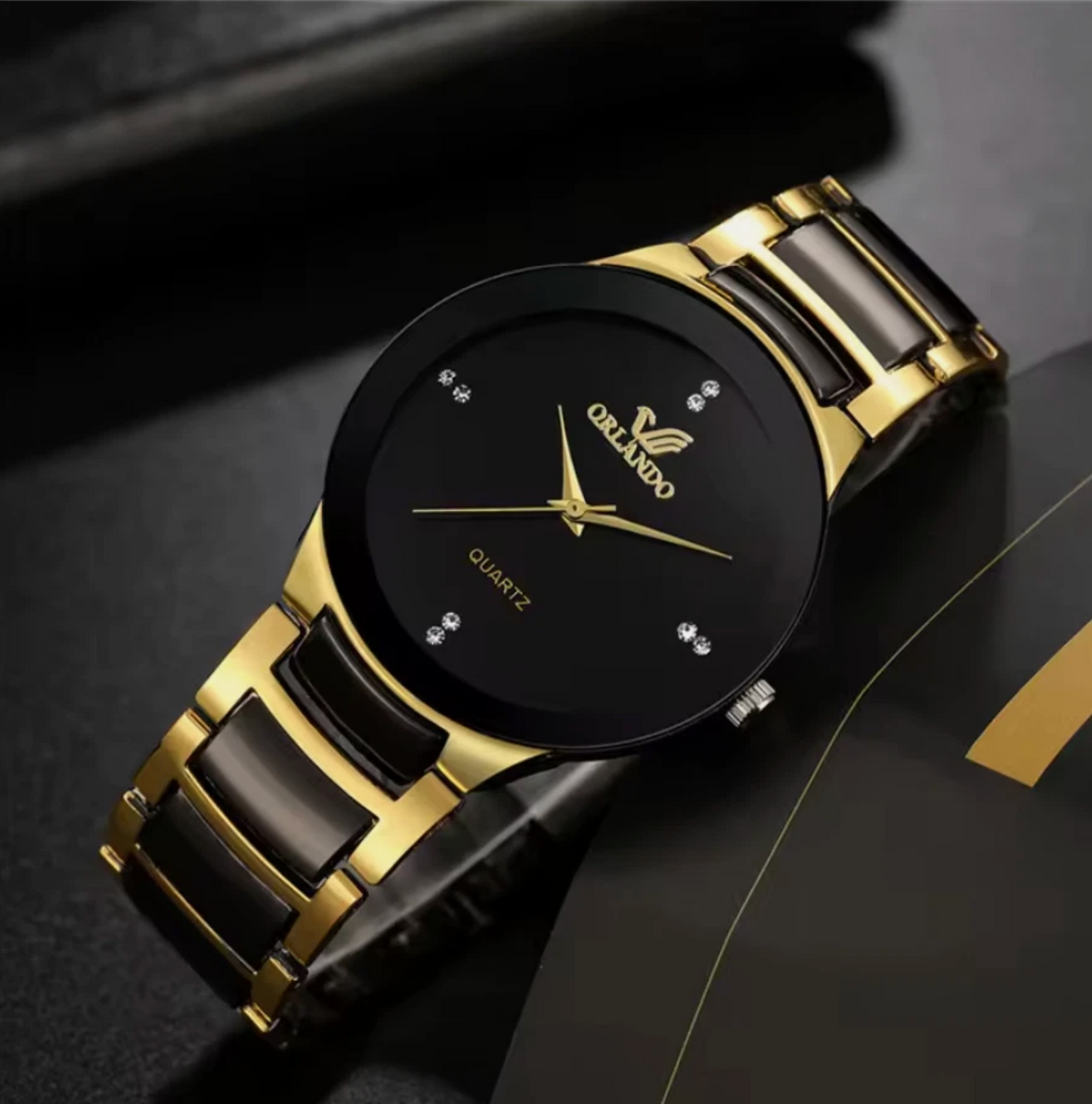 Men Business Fancy Steel Watches Fashion Band Analog Quartz Watch